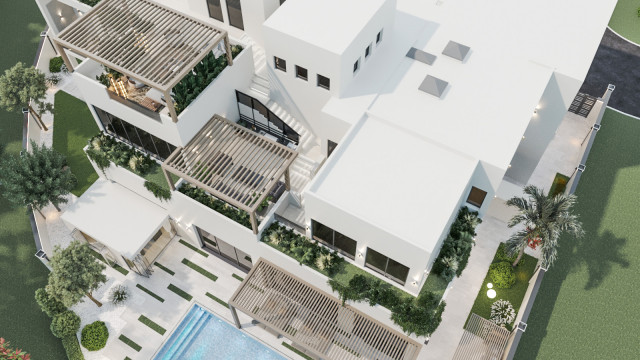 A Modern Villa Exterior & Landscape Design in Al Barari, Dubai