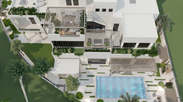 A Modern Villa Exterior & Landscape Design in Al Barari, Dubai