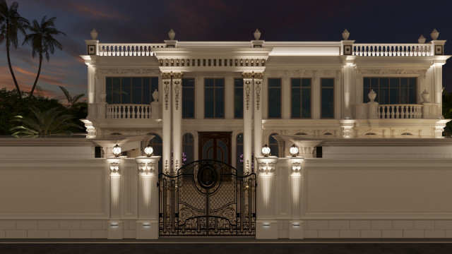 A Vision of Opulence: Luxurious Villa Exterior Design in Al Manra Dubai