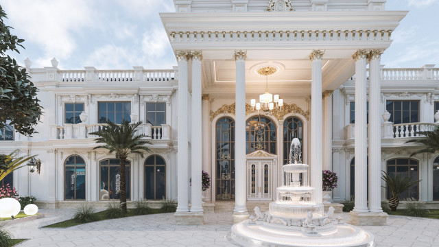 A Vision of Opulence: Luxurious Villa Exterior Design in Al Manra Dubai