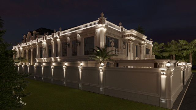 A Vision of Opulence: Luxurious Villa Exterior Design in Al Manra Dubai