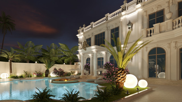 A Vision of Opulence: Luxurious Villa Exterior Design in Al Manra Dubai