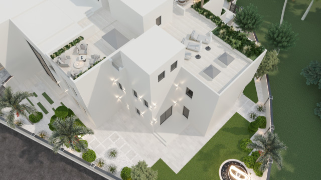 A Modern Villa Exterior & Landscape Design in Al Barari, Dubai