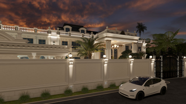 A Vision of Opulence: Luxurious Villa Exterior Design in Al Manra Dubai