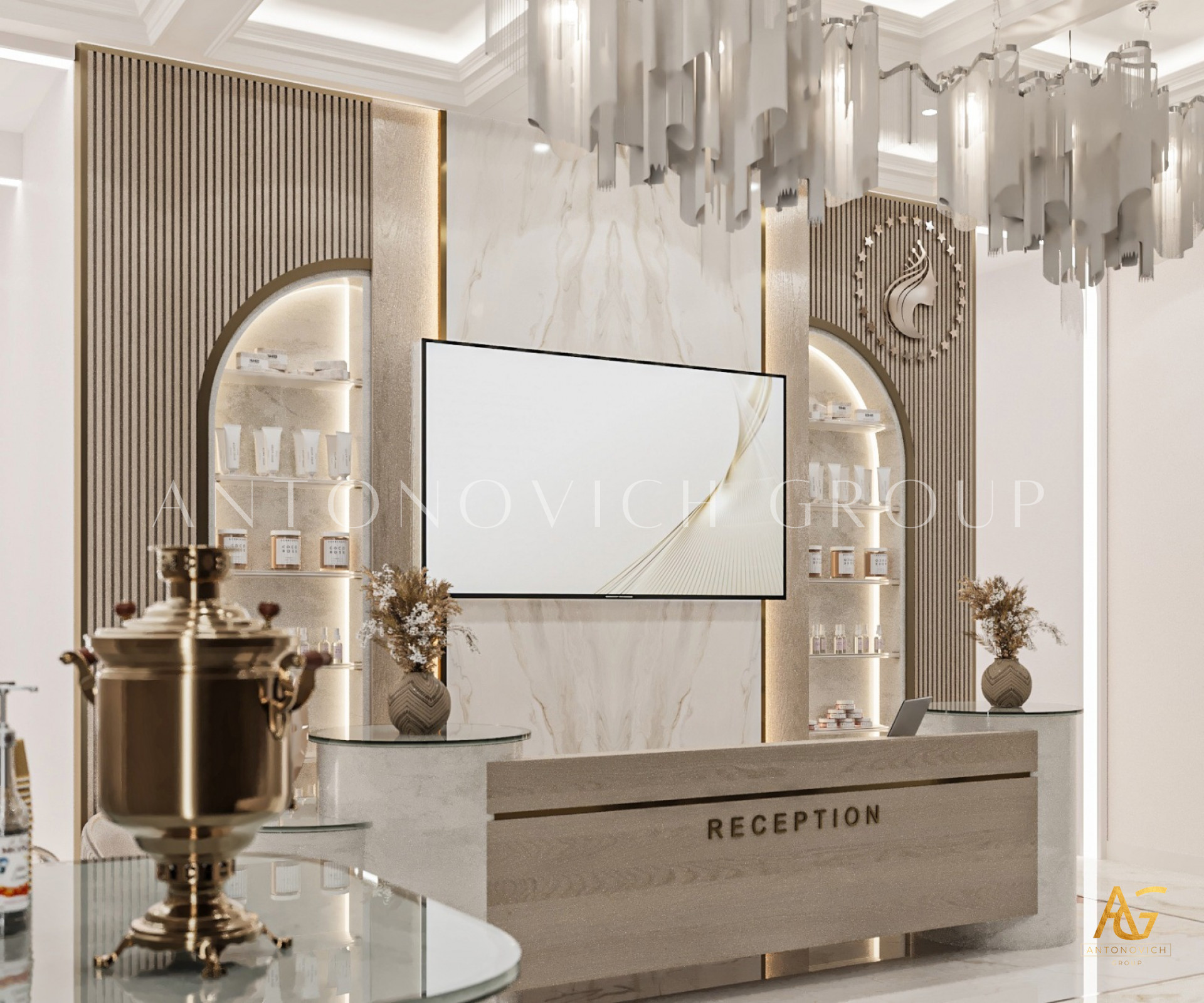 Modern Aesthetic Clinic Interior Design: Antonovich Group's Cutting ...