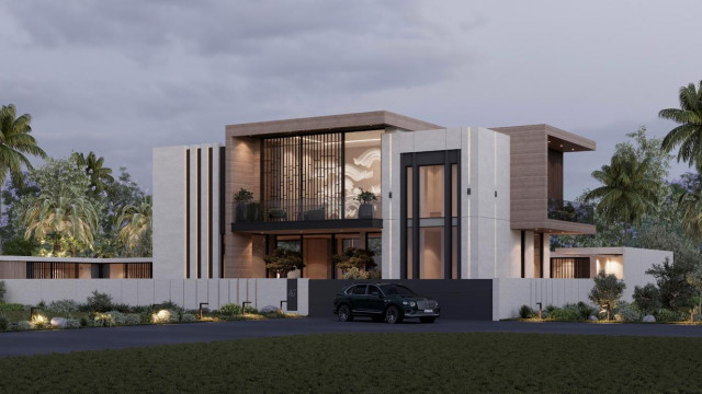 The New Modern Villa Construction at Dubai Hills: Antonovich Group's Mastery in Exterior Design