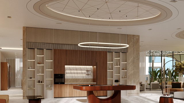 World-Class Modern Living Room Interior Design and Fit-Out for Luxury Villas in Dubai