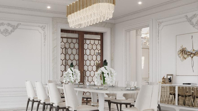 Luxury dining room design UAE