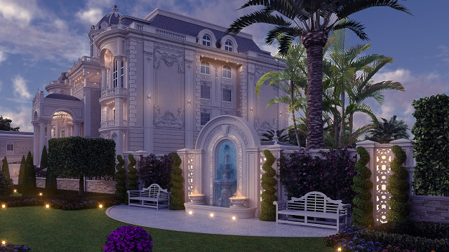 Villa exterior design Dubai