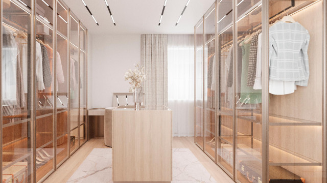 Walk-in closet design Dubai