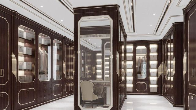 Contemporary dressing room design Dubai