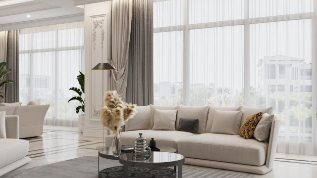 Modern living room design Dubai