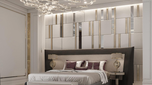 Modern bedroom design Dubai