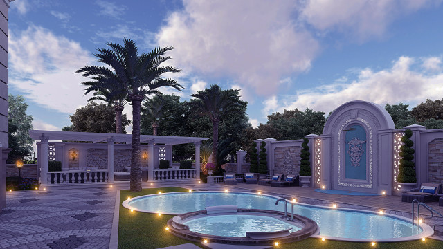 Villa exterior design Dubai