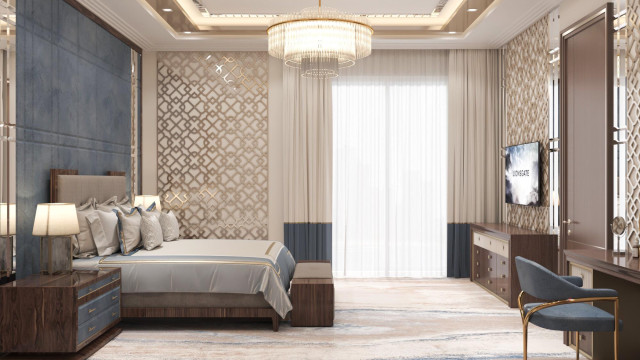 Luxury bedroom interiors Dubai