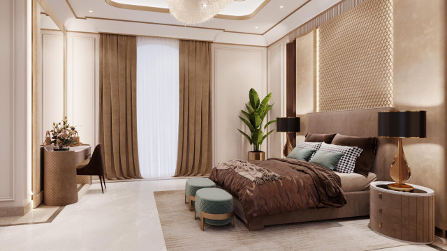 Contemporary bedroom design Dubai