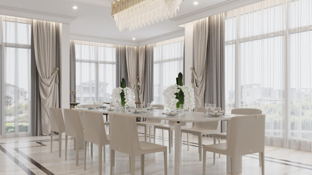 Contemporary dining room design UAE