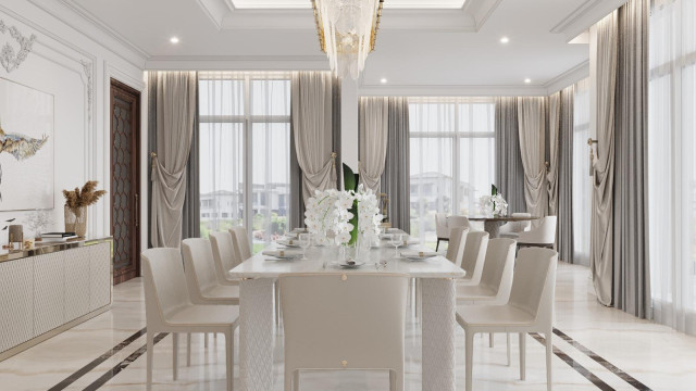 Contemporary dining room design UAE