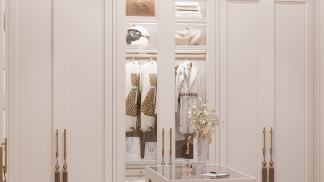 Modern dressing room interiors Dubai