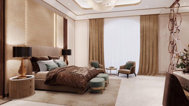 Contemporary bedroom design Dubai