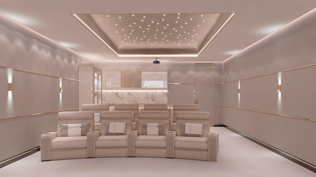 Luxury home theater design Dubai