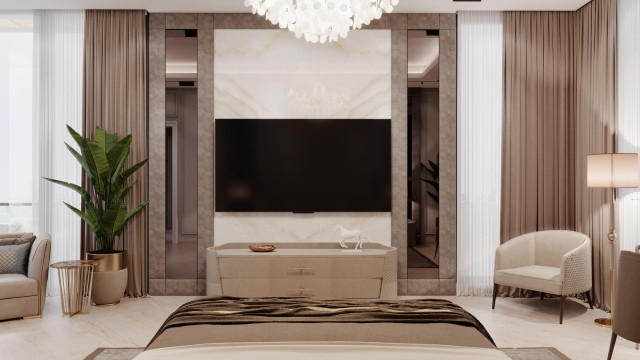 Contemporary bedroom design Dubai