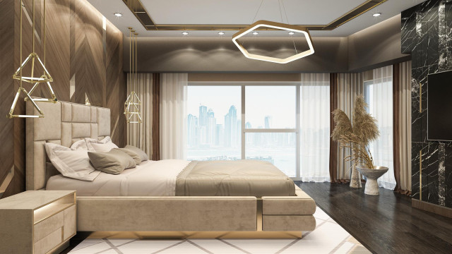 Luxury bedroom fit-out Dubai