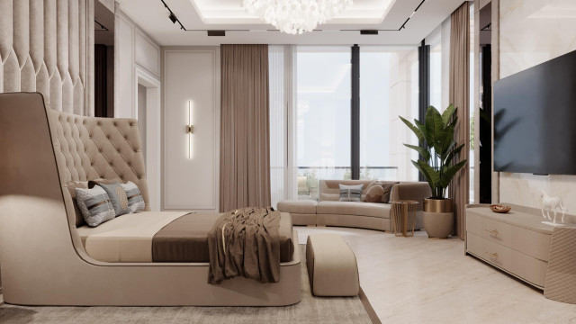 Contemporary bedroom design Dubai