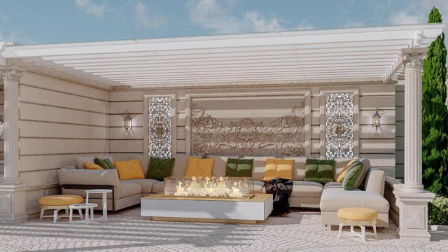 Dubai villa facade design