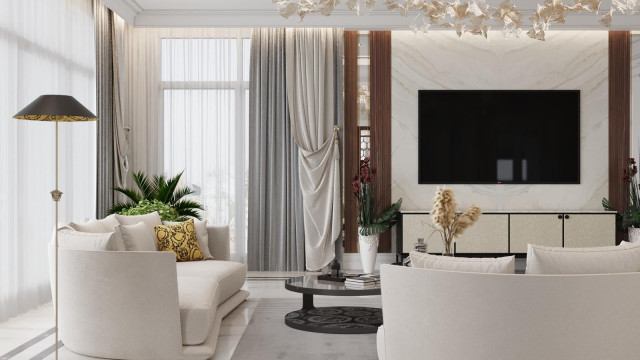 Living room interior design Dubai