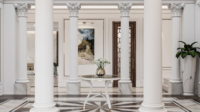 Entrance hall design Dubai