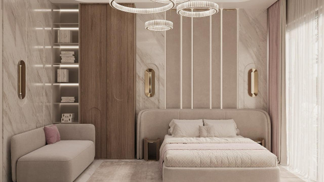 Luxury bedroom interiors Dubai