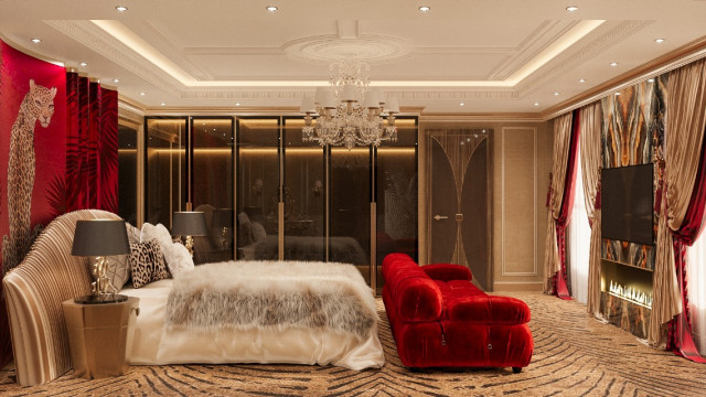 Luxury bedroom interiors Dubai