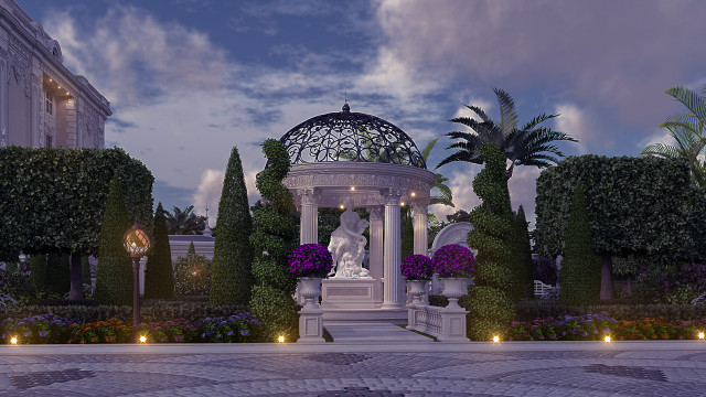 Villa exterior design Dubai