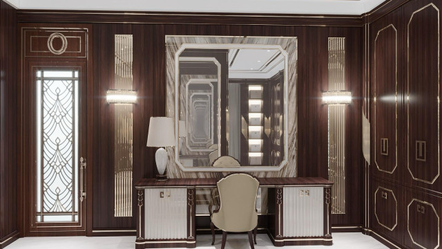 Classic dressing room interiors Dubai