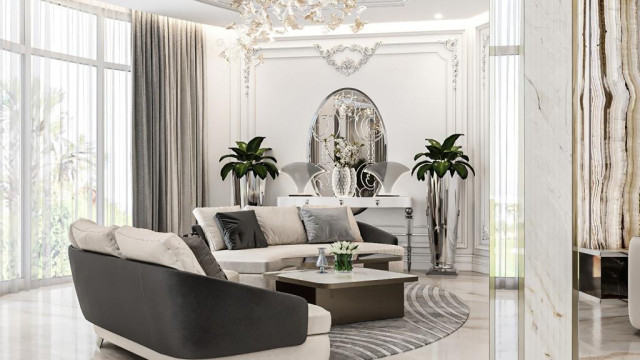 Modern living room design Dubai