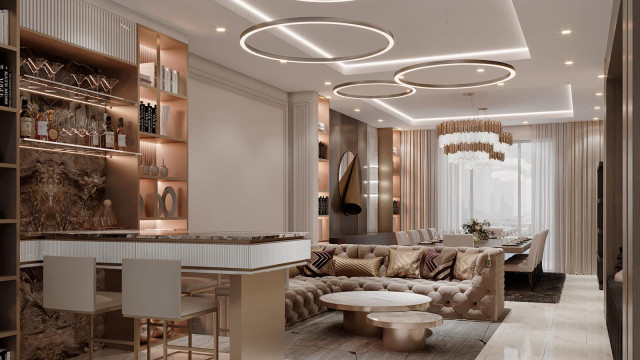 Modern villas interiors ideas