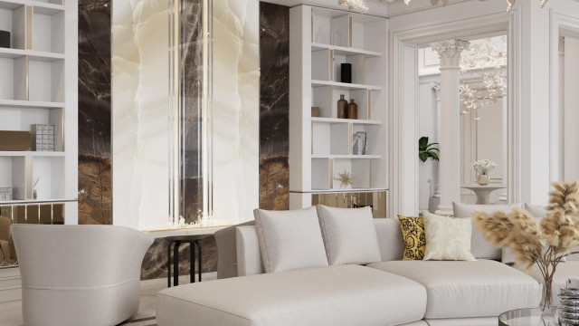 Living room interior design Dubai