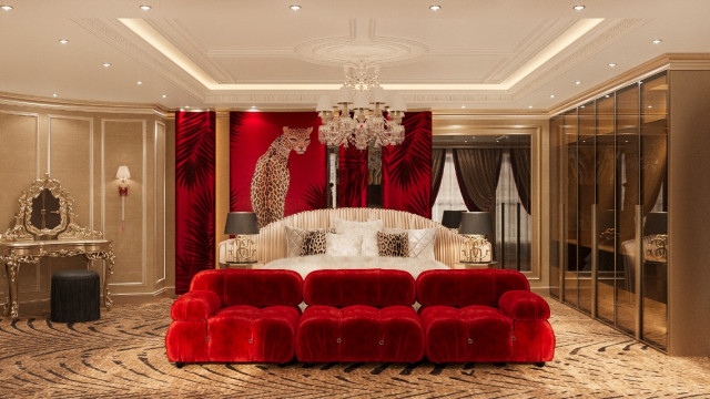 Luxury bedroom interiors Dubai