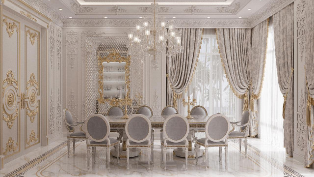 Stylish dining room interiors Dubai