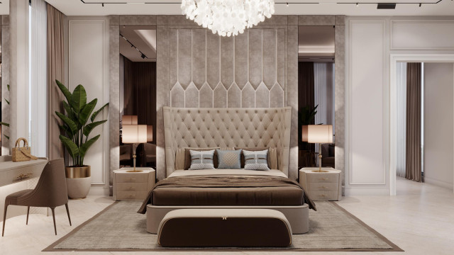 Contemporary bedroom design Dubai