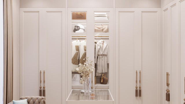 Modern dressing room interiors Dubai