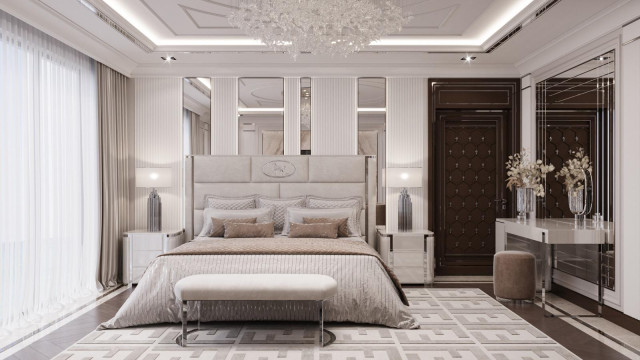 Luxury bedroom interiors Dubai