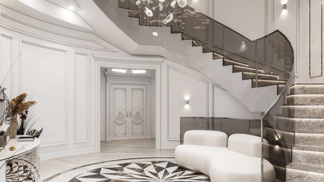 Modern foyer design UAE