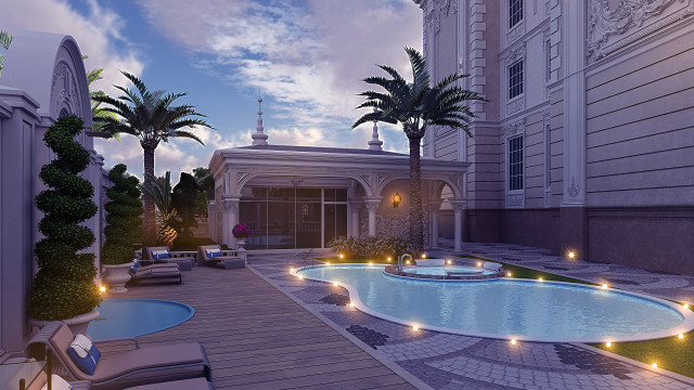 Villa exterior design Dubai