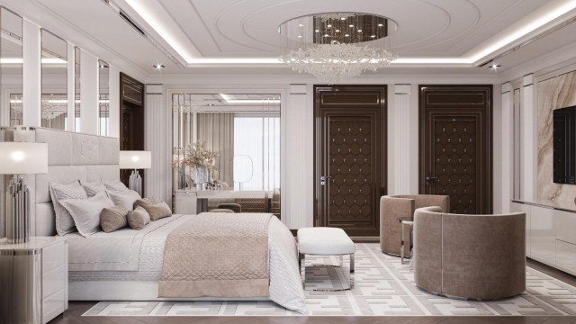 Luxury bedroom interiors Dubai