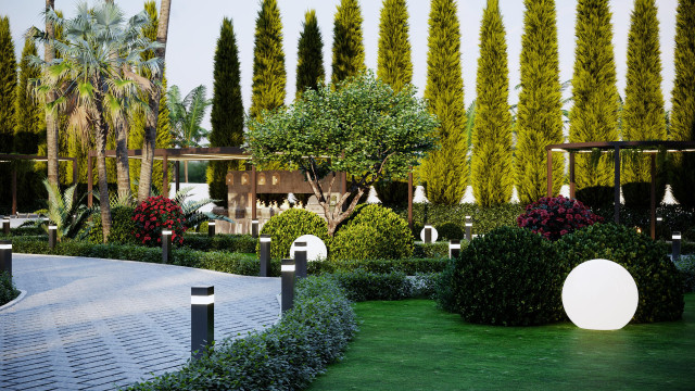 Dubai landscaping and exterior