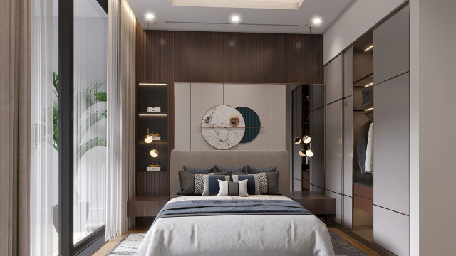 Modern bedroom design Dubai