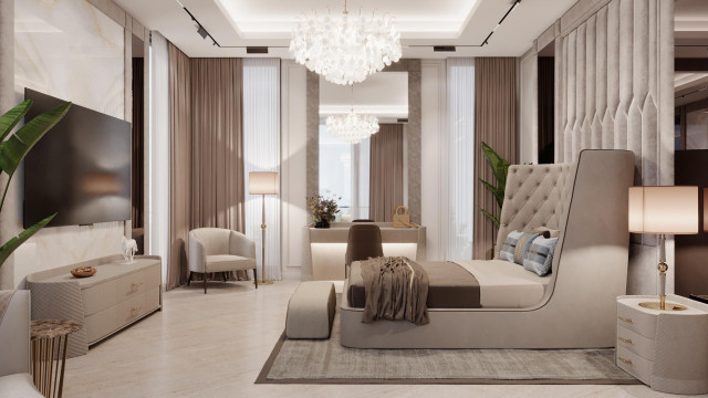 Contemporary bedroom design Dubai