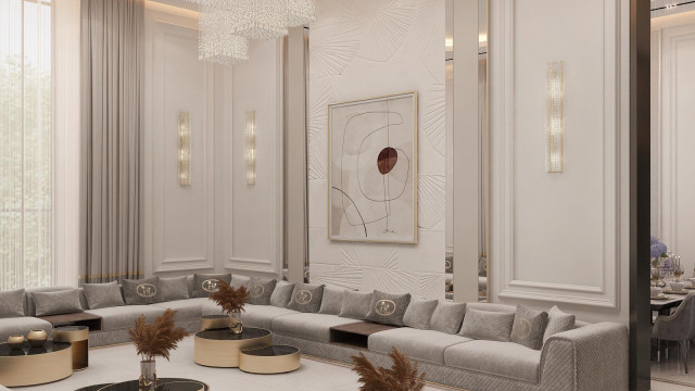 High-end living room design Dubai